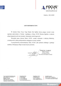 Referencje - Focus Targi